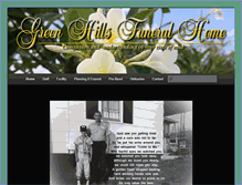 Tablet Screenshot of greenhillsfuneralhome.com